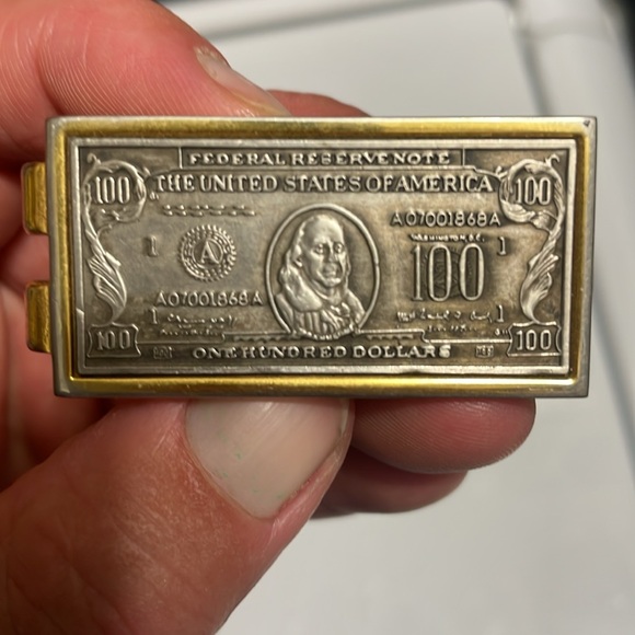 $100 Bill Calibri Money Clip - Picture 5 of 6